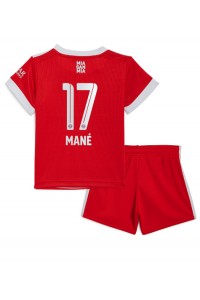 Bayern Munich Sadio Mane #17 Babytruitje Thuis tenue Kind 2022-23 Korte Mouw (+ Korte broeken)